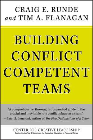 Building Conflict Competent Teams de CE Runde