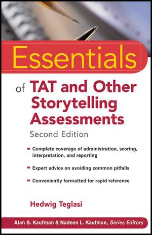 Essentials of TAT and Other Storytelling Assessments 2e de H Teglasi