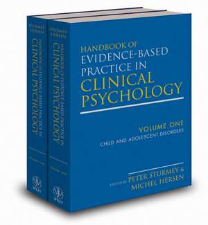 Handbook of Evidence–Based Practice in Clinical Psychology 2V Set de P Sturmey