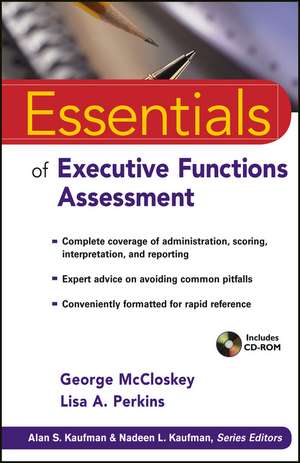 Essentials of Executive Functions Assessment de George McCloskey