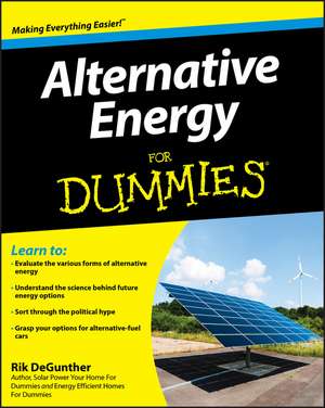 Alternative Energy For Dummies de Rik DeGunther