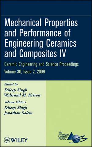 Mechanical Properties and Performance of Engineering Ceramics and Composites IV V30 Issue 2 de D Singh