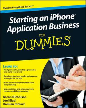 Starting an iPhone Application Business For Dummies de J Elad