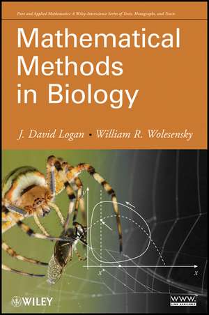 Mathematical Methods in Biology de JD Logan