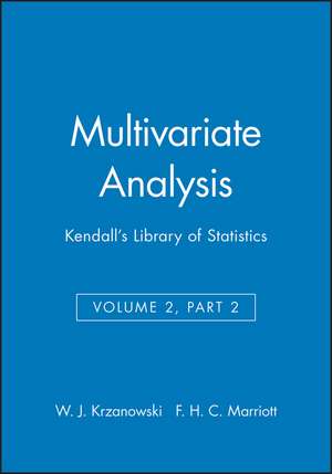 Multivariate Analysis V 2 de Krzanowski