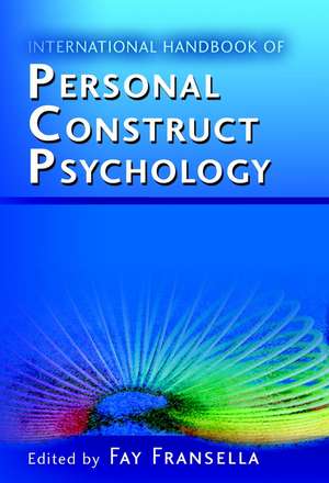 International Handbook of Personal Construct Psychology de F Fransella