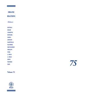 Organic Reactions V75 de SE Denmark