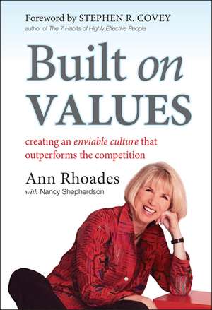 Built on Values – Creating an Enviable Culture That Outperforms the Competition de A Rhoades