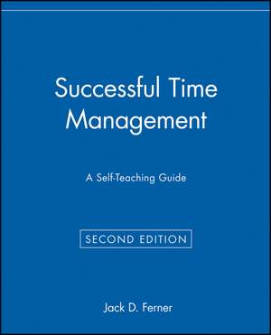 Successful Time Management de Jack D Ferner