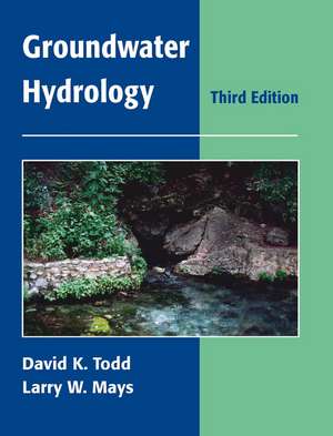 Groundwater Hydrology 3e de DK Todd