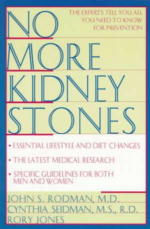 No More Kidney Stones de JS Rodman