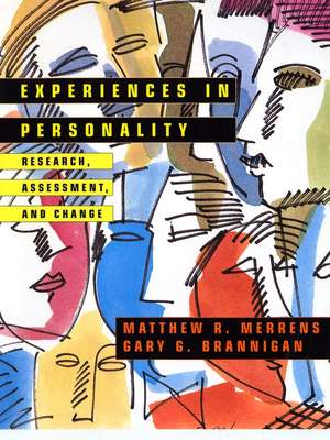 Experiences in Personality – Research, Assessment and Change (WSE) de MR Merrens