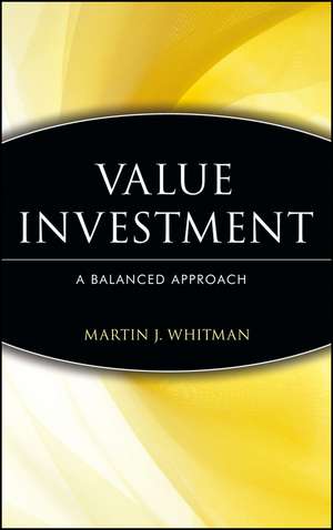 Value Investing de Martin J Whitman