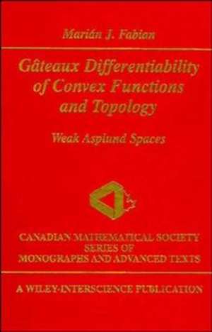 Gateaux Differentiability of Convex Functions and Topology – Weak Asplund Spaces de MJ Fabian