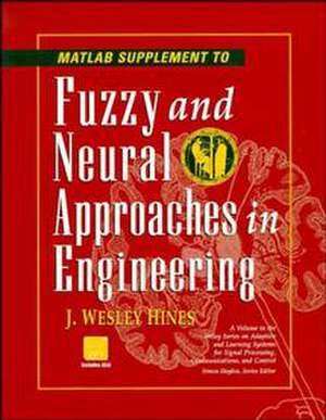 MATLAB Supplement to Fuzzy and Neural Approaches i Supplement +D3 de JW Hines