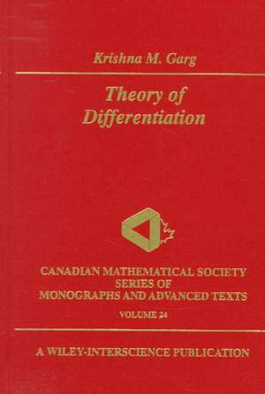 Theory of Differentiation de KM Garg