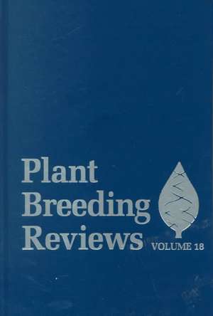 Plant Breeding Reviews V18 de J Janick