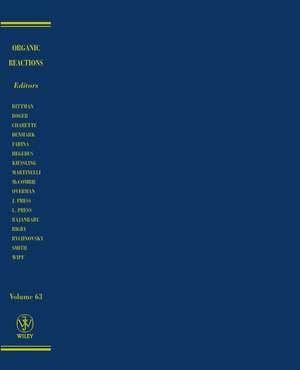 Organic Reactions V63 de LE Overman