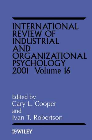 International Review of Industrial & Organizational Psychology 2001 V16 de CL Cooper