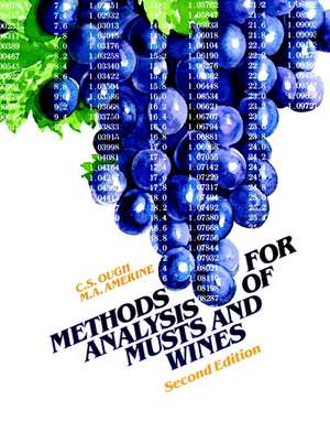 Methods Analysis of Musts and Wines 2e de CS Ough