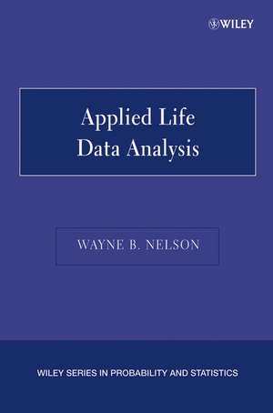 Applied Life Data Analysis de WB Nelson