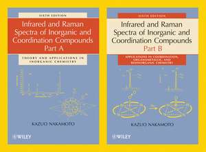 Infrared and Raman Spectra of Inorganic and Coordination Compounds, Part A and Part B, 2 Volume Set de Kazuo Nakamoto