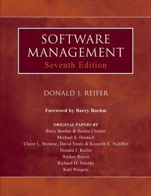 Software Management de Donald J Reifer