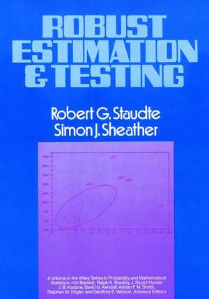 Robust Estimation and Testing de RG Staudte