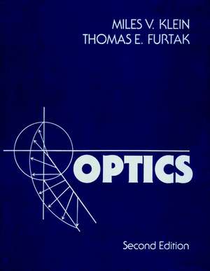 Optics de Miles V. Klein
