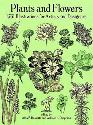 Plants and Flowers: 1761 Illustrations for Artists and Designers de Bassette