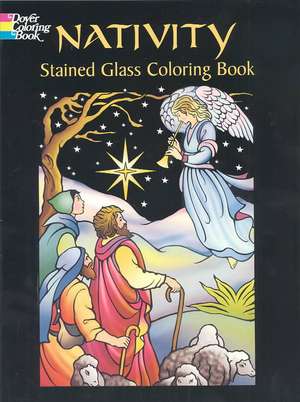 Nativity Stained Glass Coloring Book de Marty Noble