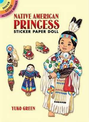 Native American Princess Sticker Paper Doll de Yuko Green