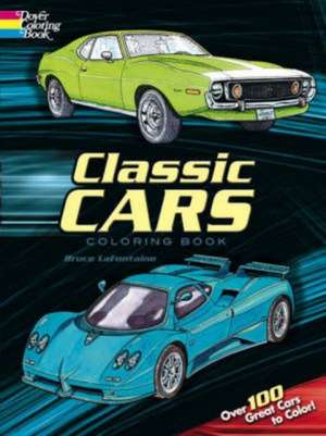 Classic Cars Coloring Book de Bruce LaFontaine