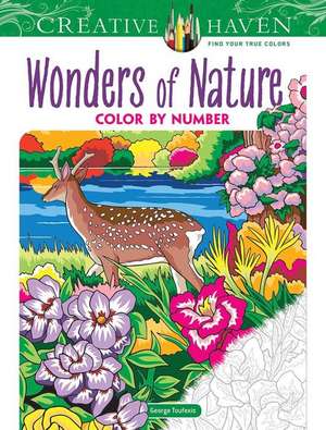 Creative Haven Wonders of Nature Color by Number de George Toufexis