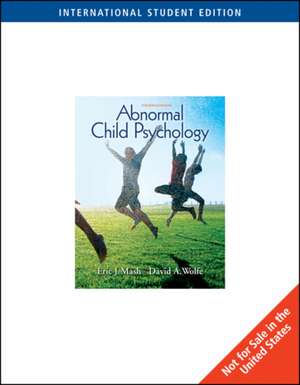 Abnormal Child Psychology, International Edition de David Wolfe