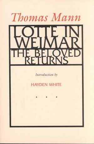 Lotte in Weimar de Thomas Mann