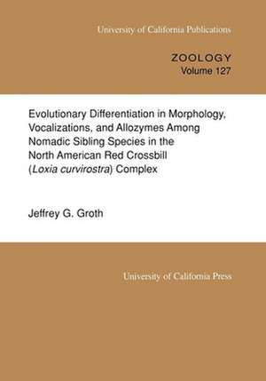 Evolutionary Differentation in Morphology, Vocalizations, and Allozymes Among Nomadic Sibling Species in the North American Red Crossbill de Jeffrey Groth