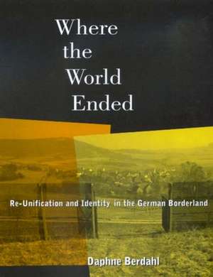 Where the World Ended – Re–Unification & Identity in the German Borderland (Paper) de Daphne Berdahl