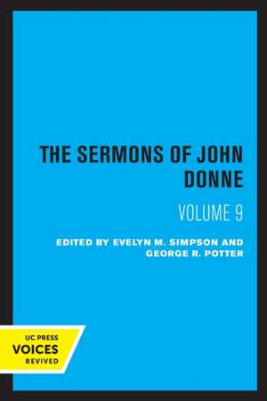 The Sermons of John Donne, Volume IX de John Donne