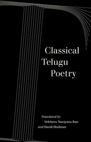 Classical Telugu Poetry de Velcheru Narayana Rao