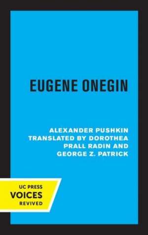 Eugene Onegin de Dorothea Prall Radin