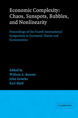 Economic Complexity: Chaos, Sunspots, Bubbles, and Nonlinearity: Proceedings of the Fourth International Symposium in Economic Theory and Econometrics de William A. Barnett