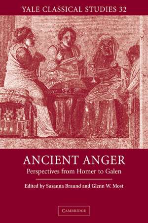 Ancient Anger: Perspectives from Homer to Galen de Susanna Braund