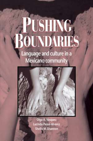 Pushing Boundaries: Language and Culture in a Mexicano Community de Olga A. Vásquez