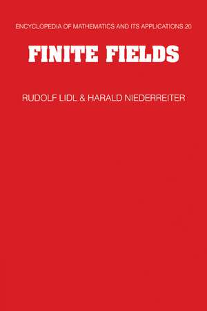 Finite Fields de Rudolf Lidl