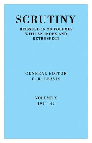 Scrutiny: A Quarterly Review de F. R. Leavis