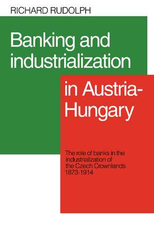 Banking and Industrialization in Austria-Hungary: The Role of Banks in the Industrialization of the Czech Crownlands, 1873–1914 de Richard L. Rudolph