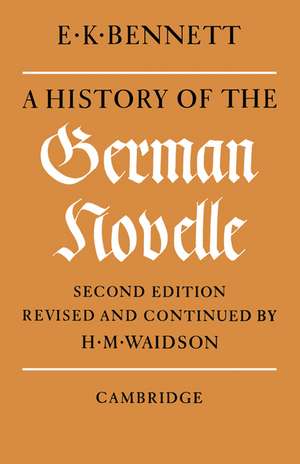 A History of the German Novelle de E. K. Bennett