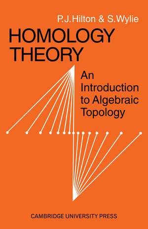 Homology Theory: An Introduction to Algebraic Topology de P. J. Hilton