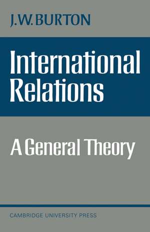 International Relations: A General Theory de J. W. Burton